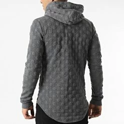 Meilleur prix 🥰 Sweat Capuche Oversize DD25 Gris Anthracite Chiné de John H 🔔 9 Meilleur prix 🥰 Sweat Capuche Oversize DD25 Gris Anthracite Chiné de John H 🔔 -John H Soldes john h 294786 DD25 DARK GRAY 20211209T160807 04