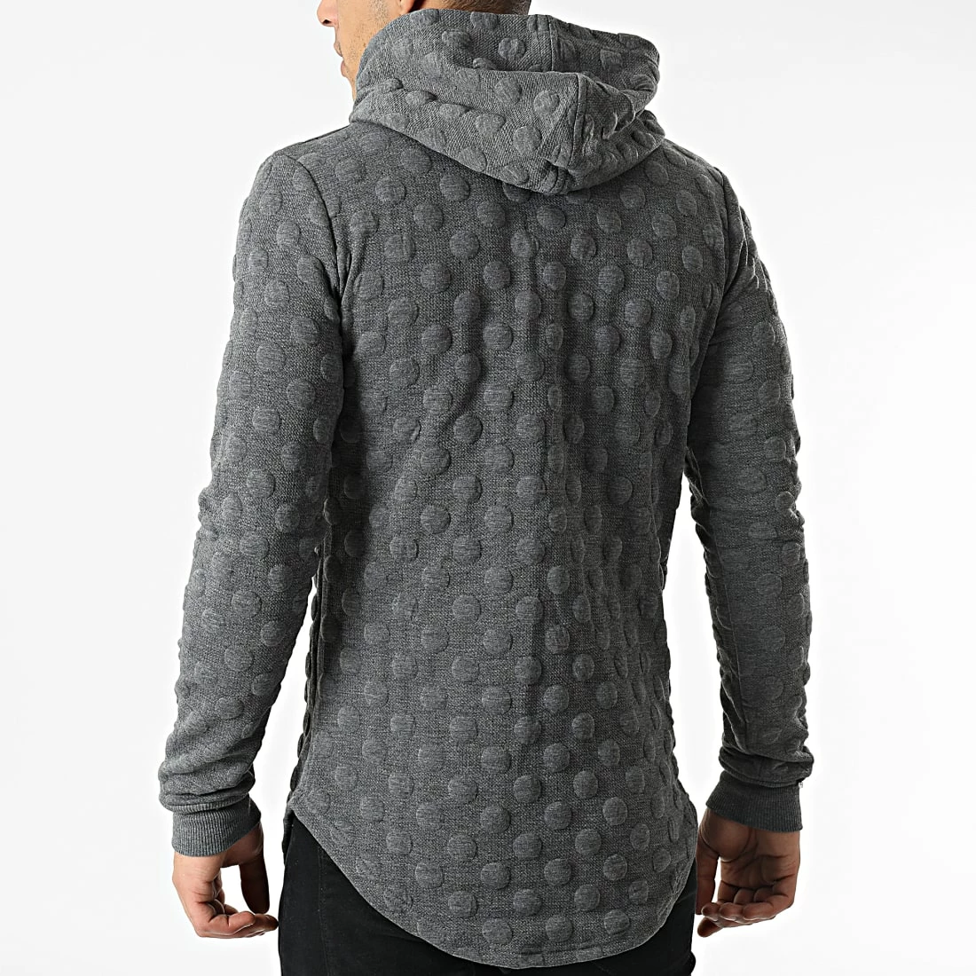 Meilleur prix 🥰 Sweat Capuche Oversize DD25 Gris Anthracite Chiné de John H 🔔 6 Meilleur prix 🥰 Sweat Capuche Oversize DD25 Gris Anthracite Chiné de John H 🔔 – Image 4