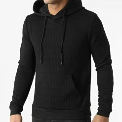 Grosses soldes 🌟 Sweat Capuche DD37 Noir de John H 😍