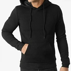 Grosses soldes 🌟 Sweat Capuche DD37 Noir de John H 😍 -John H Soldes john h 294812 DD37 BLACK 20211209T155008 03