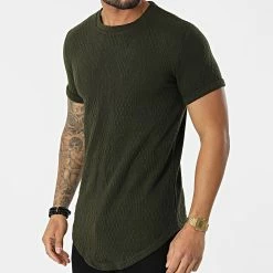 Grosses soldes 🌟 Tee 👚 Shirt Oversize DD40 Vert Kaki de John H 🔥