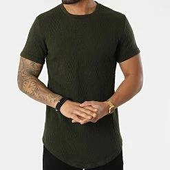 Grosses soldes 🌟 Tee 👚 Shirt Oversize DD40 Vert Kaki de John H 🔥 -John H Soldes john h 300083 DD40 GREEN 20220126T160229 03