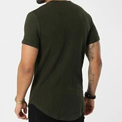 Grosses soldes 🌟 Tee 👚 Shirt Oversize DD40 Vert Kaki de John H 🔥 -John H Soldes john h 300083 DD40 GREEN 20220126T160231 04