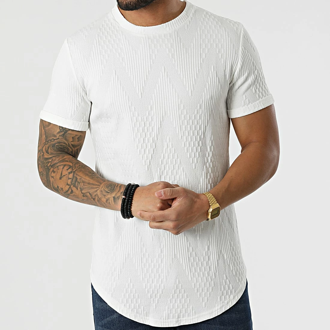 Sortie 🌟 Tee 👚 Shirt Oversize DD40 Blanc de John H 💯 4 Sortie 🌟 Tee 👚 Shirt Oversize DD40 Blanc de John H 💯 – Image 2