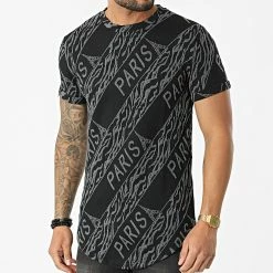 Meilleure affaire 🎁 Tee 👕 Shirt Oversize DD17 Noir Gris de John H 🤩 -John H Soldes john h 300116 DD17 GRAY 20220126T160712 03