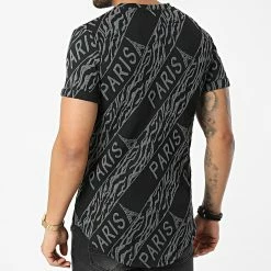 Meilleure affaire 🎁 Tee 👕 Shirt Oversize DD17 Noir Gris de John H 🤩 -John H Soldes john h 300116 DD17 GRAY 20220126T160713 04