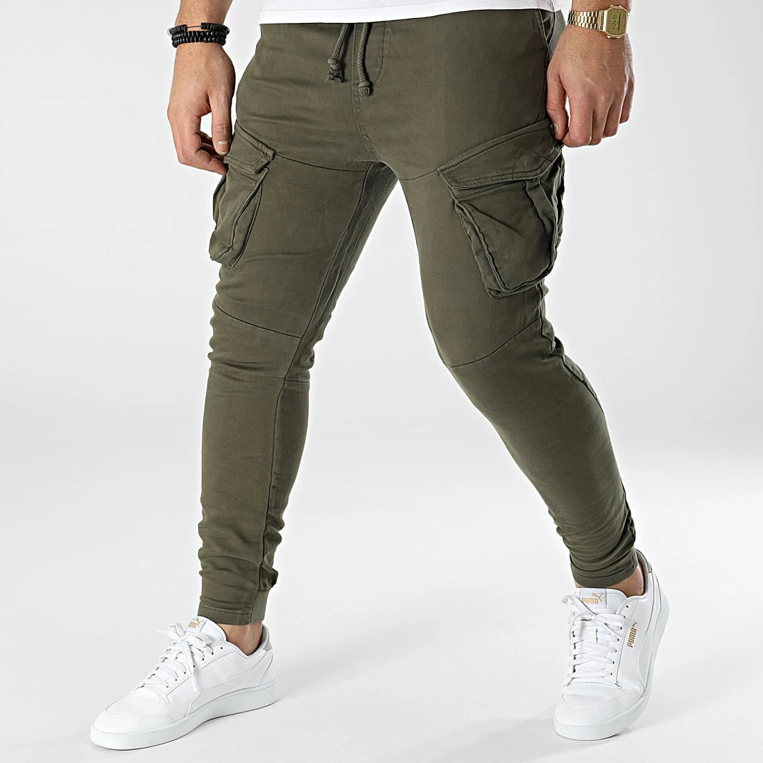 Acheter 👏 Jogger Pant Slim 5536 Vert Kaki de John H 👍 3 Acheter 👏 Jogger Pant Slim 5536 Vert Kaki de John H 👍