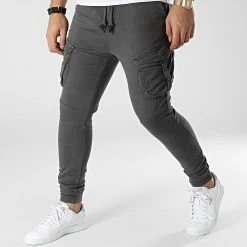 Promo ⌛ Jogger Pant Slim 5536 Gris Anthracite de John H 🎉