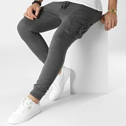 Promo ⌛ Jogger Pant Slim 5536 Gris Anthracite de John H 🎉 -John H Soldes john h 300176 5536 DARK GREY 20220131T141519 03