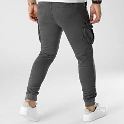 Promo ⌛ Jogger Pant Slim 5536 Gris Anthracite de John H 🎉 -John H Soldes john h 300176 5536 DARK GREY 20220131T141520 04