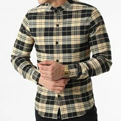 Top 10 🔔 Chemise Manches Longues A Carreaux S2202 Beige Noir de John H 🎉 -John H Soldes john h 304889 S2202 CAMEL 20220222T152746 03