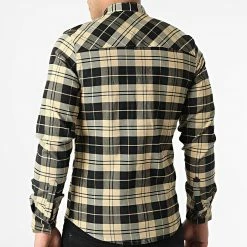 Top 10 🔔 Chemise Manches Longues A Carreaux S2202 Beige Noir de John H 🎉 -John H Soldes john h 304889 S2202 CAMEL 20220222T152748 04