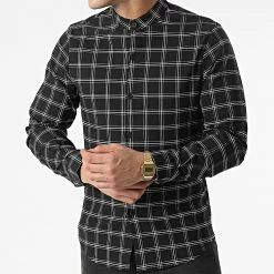 Acheter 👏 Chemise Manches Longues A Carreaux S2207 Noir de John H 😍 8 Acheter 👏 Chemise Manches Longues A Carreaux S2207 Noir de John H 😍 -John H Soldes john h 304890 S2207 BLACK 20220222T153204 03