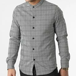 Top 10 🥰 Chemise Manches Longues A Carreaux S2204 Gris de John H 🎁