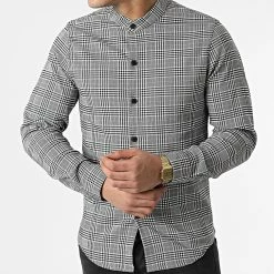 Top 10 🥰 Chemise Manches Longues A Carreaux S2204 Gris de John H 🎁 -John H Soldes john h 304906 S2204 GRAY 20220222T152829 03