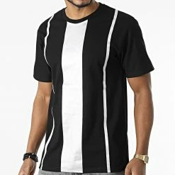 Acheter ⭐ Tee 👚 Shirt XW935 Noir Argent de John H 🎁