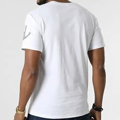 De gros 😀 Tee 👚 Shirt Réfléchissant XW905 Blanc Argent de John H 😉 -John H Soldes john h 306446 XW905 WHITE SILVER 20220225T143424 04