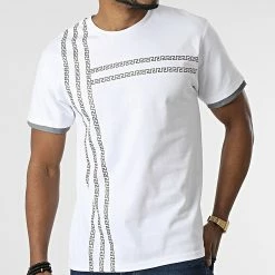 Meilleur prix ❤️ Tee 👚 Shirt Réfléchissant T114 Blanc Argent de John H ⭐ 8 Meilleur prix ❤️ Tee 👚 Shirt Réfléchissant T114 Blanc Argent de John H ⭐ -John H Soldes john h 306453 T114 WHITE GREY 20220225T143354 03