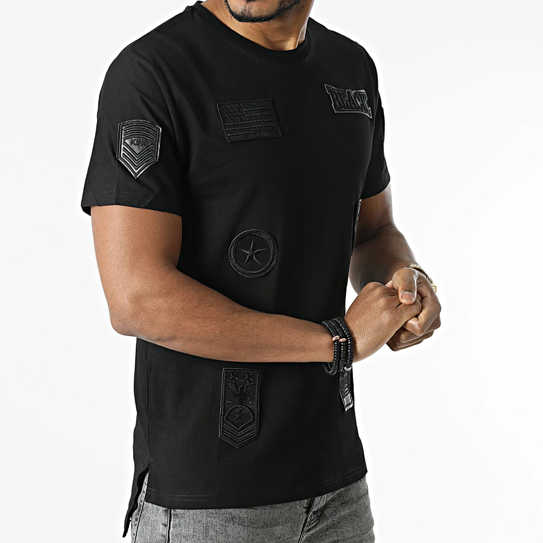 Budget 👍 Tee 👕 Shirt Oversize T125 Noir de John H ⌛ 5 Budget 👍 Tee 👕 Shirt Oversize T125 Noir de John H ⌛ – Image 3