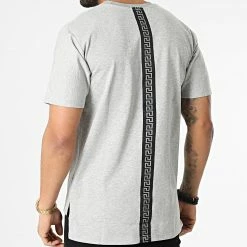 Nouveau ✨ Tee 👚 Shirt Oversize A Poche Poitrine XW919 Gris Chiné Réfléchissant Renaissance de John H 😉 -John H Soldes john h 306476 XW919 GREY 20220304T141250 04