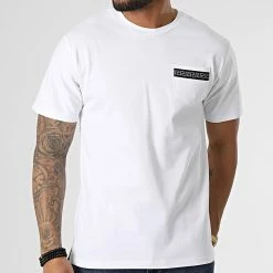 Tout neuf 👏 Tee 👚 Shirt Oversize A Poche Poitrine XW919 Blanc Réfléchissant Renaissance de John H 😀 -John H Soldes john h 306482 XW919 WHITE 20220303T160257 03