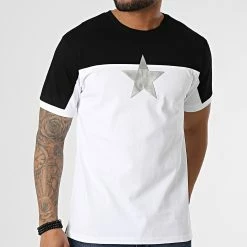 Meilleure affaire 😀 Tee 👚 Shirt Oversize XW918 Blanc Noir Argenté de John H 🤩 8 Meilleure affaire 😀 Tee 👚 Shirt Oversize XW918 Blanc Noir Argenté de John H 🤩 -John H Soldes john h 306498 XW918 BLACK 20220304T140512 03