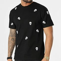 Offres ⌛ Tee 👚 Shirt Oversize XW932 Noir de John H 🤩