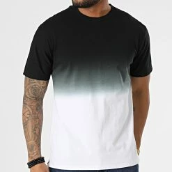 Vente flash 🧨 Tee 👚 Shirt Oversize T145 Noir Blanc Dégradé de John H ✔️ -John H Soldes john h 306523 T145 WHITE BLACK 20220303T160615 03