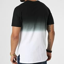 Vente flash 🧨 Tee 👚 Shirt Oversize T145 Noir Blanc Dégradé de John H ✔️ -John H Soldes john h 306523 T145 WHITE BLACK 20220303T160616 04