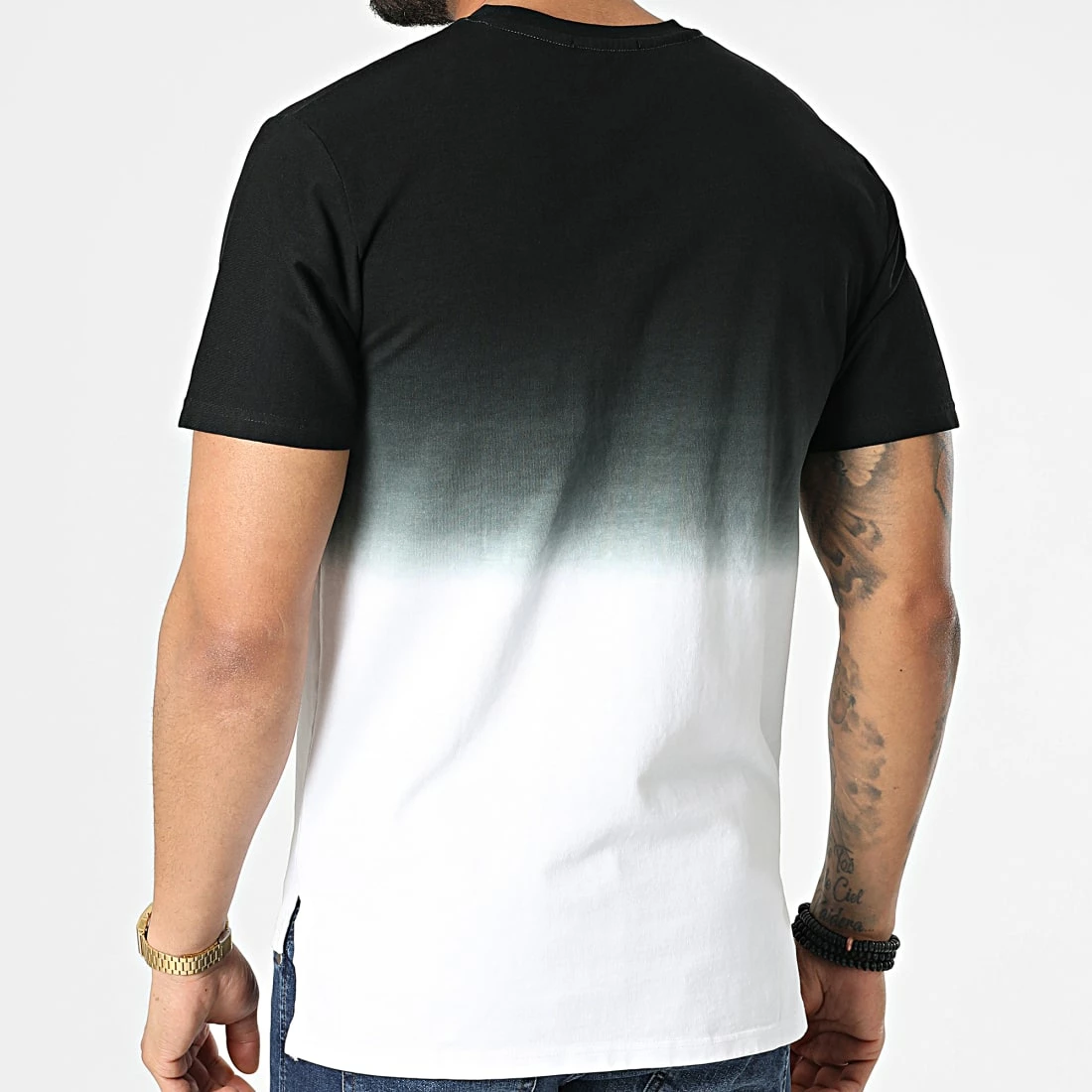 Top 10 🌟 Tee 👕 Shirt Dégradé Oversize T126 Noir Blanc de John H ⭐ 6 Top 10 🌟 Tee 👕 Shirt Dégradé Oversize T126 Noir Blanc de John H ⭐ – Image 4