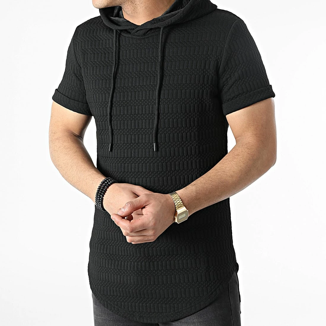 Sortie 👏 Tee 👚 Shirt Capuche Oversize DD38 Noir de John H ⌛ 5 Sortie 👏 Tee 👚 Shirt Capuche Oversize DD38 Noir de John H ⌛ – Image 3