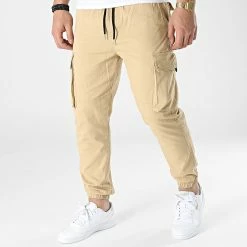 Offres 🥰 Jogger Pant PP2205 Beige de John H 🎉
