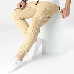 Offres 🥰 Jogger Pant PP2205 Beige de John H 🎉 -John H Soldes john h 307683 PP2205 CAMEL 20220308T141501 03