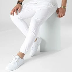 Meilleure affaire 🌟 Jogger Pant PP2207 Blanc de John H 😉 -John H Soldes john h 307725 PP2207 WHITE 20220308T141622 03