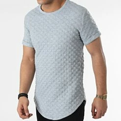 Meilleure vente 😍 Tee 👚 Shirt Oversize DD27 Gris Chiné de John H 💯