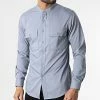 Top 10 💯 Chemise Manches Longues Col Mao J530 Gris de John H 🔔 -John H Soldes john h 310431 J530 LIGHT GRAY 20220324T155516 01