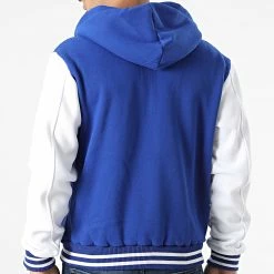 Vente flash 🥰 Veste Teddy A Capuche 3118 Bleu Roi Blanc de John H 🔔 -John H Soldes john h 310486 3118 BLUE WHITE 20220329T162150 04