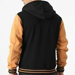 Offres 🌟 Veste Teddy A Capuche 3118 Noir Camel de John H 🤩 -John H Soldes john h 310495 3118 BLACK CAMEL 20220331T160247 04