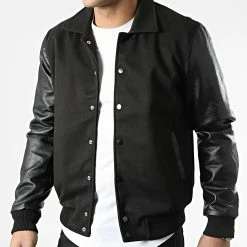 Meilleur prix 🛒 Veste 3124 Noir de John H ❤️ -John H Soldes john h 310503 3124 BLACK 20220328T161643 03