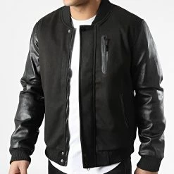 Meilleur prix ✨ Veste Zippée 3119 Noir de John H ✔️ -John H Soldes john h 310548 3119 BLACK 20220328T161618 03