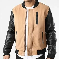 Tout neuf 😉 Veste Zippée 3119 Camel Noir de John H ✨ 8 Tout neuf 😉 Veste Zippée 3119 Camel Noir de John H ✨ -John H Soldes john h 310549 3119 CAMEL BLACK 20220328T161755 03