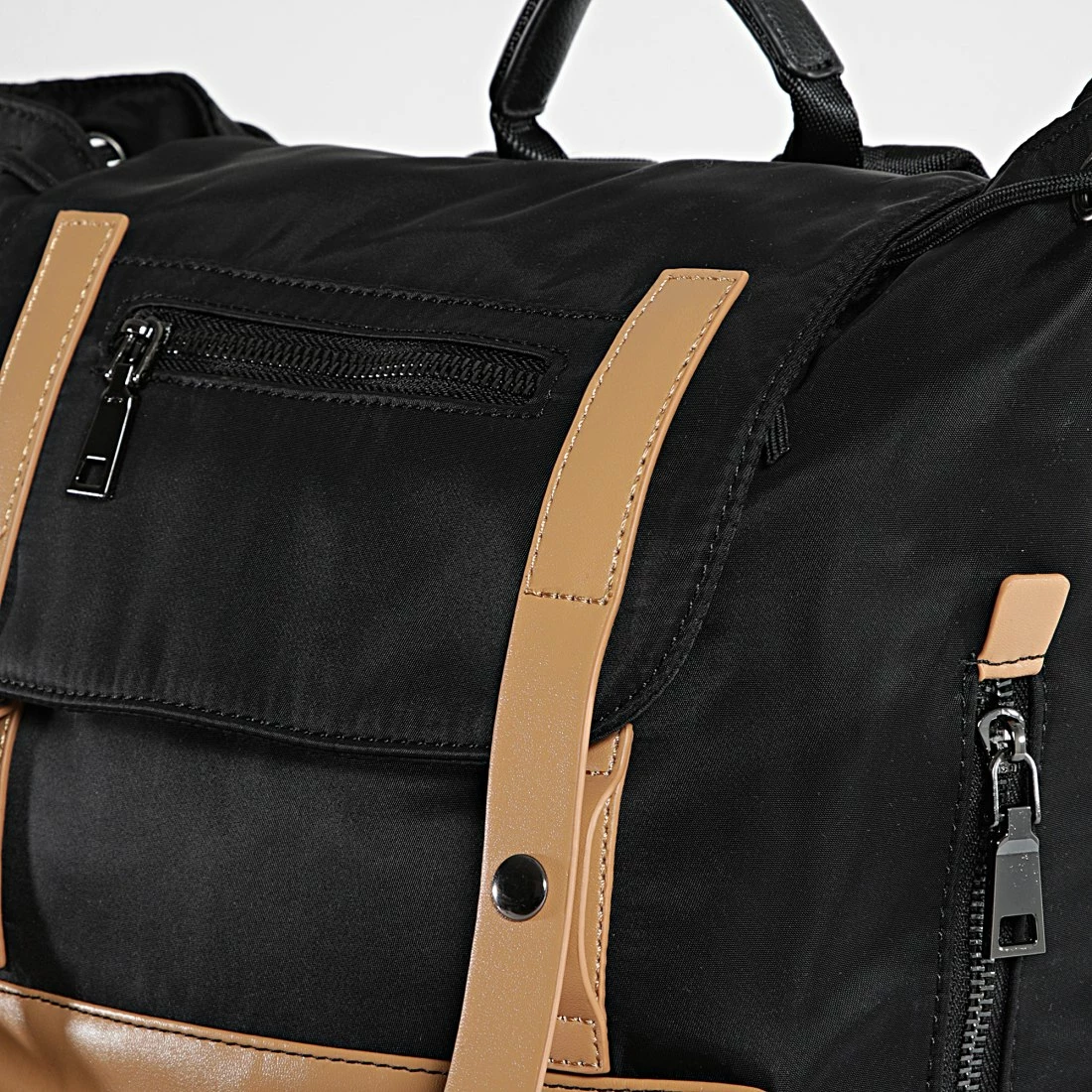 Budget 🌟 Sac A Dos B202214 Noir Marron de John H 🧨 4 Budget 🌟 Sac A Dos B202214 Noir Marron de John H 🧨 – Image 2