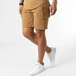 Sortie 🎁 Ensemble Tee 👚 Shirt Capuche Et Short Jogging PP64-DD64 Camel de John H ❤️ -John H Soldes john h 323224 PP64 DD64 CAMEL 20220613T160505 05