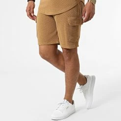 Acheter 💯 Ensemble Tee 👚 Shirt Capuche Et Short Jogging PP62-DD62 Camel de John H 🎉 -John H Soldes john h 323236 PP62 DD62 CAMEL 20220613T162051 04