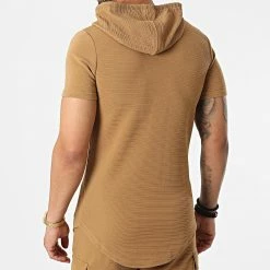 Acheter 💯 Ensemble Tee 👚 Shirt Capuche Et Short Jogging PP62-DD62 Camel de John H 🎉 -John H Soldes john h 323236 PP62 DD62 CAMEL 20220613T162052 05