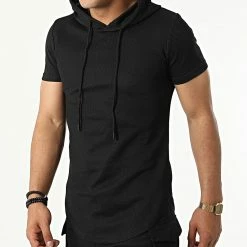 Meilleur prix 💯 Ensemble Tee 👚 Shirt Capuche Et Short Jogging PP66-DD66 Noir de John H 👍 -John H Soldes john h 323241 PP66 DD66 BLACK 20220614T151711 03