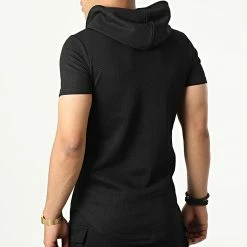 Meilleur prix 💯 Ensemble Tee 👚 Shirt Capuche Et Short Jogging PP66-DD66 Noir de John H 👍 -John H Soldes john h 323241 PP66 DD66 BLACK 20220614T151713 04