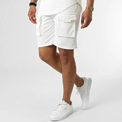 Sortie 😍 Ensemble Tee 👕 Shirt Capuche Et Short Jogging PP68-DD68 Blanc de John H ❤️ -John H Soldes john h 323242 PP68 DD68 WHITE 20220613T160401 05