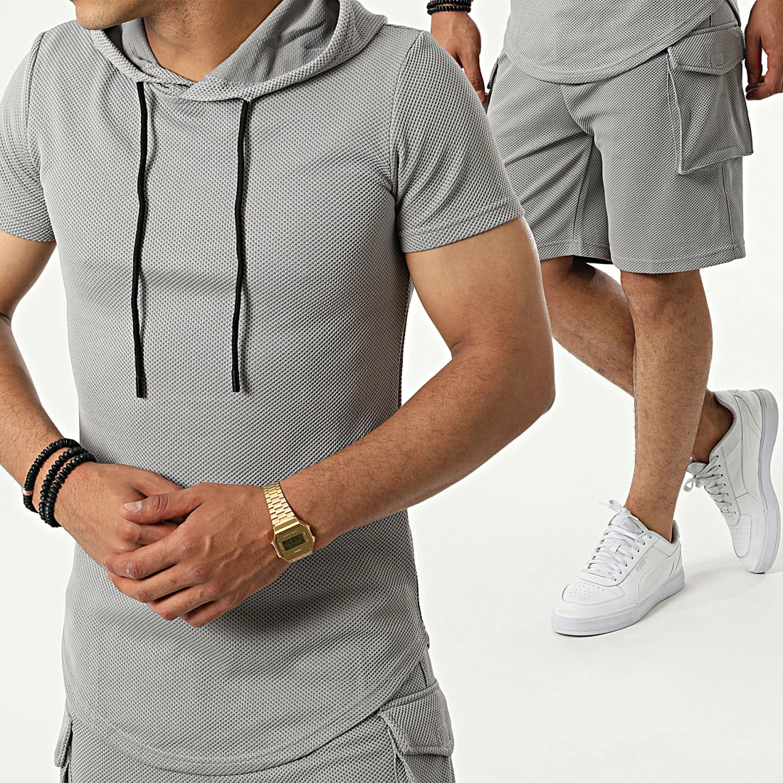 Meilleure affaire 🎁 Ensemble Tee 👚 Shirt Capuche Et Short Jogging PP66-DD66 Gris de John H 💯 3 Meilleure affaire 🎁 Ensemble Tee 👚 Shirt Capuche Et Short Jogging PP66-DD66 Gris de John H 💯