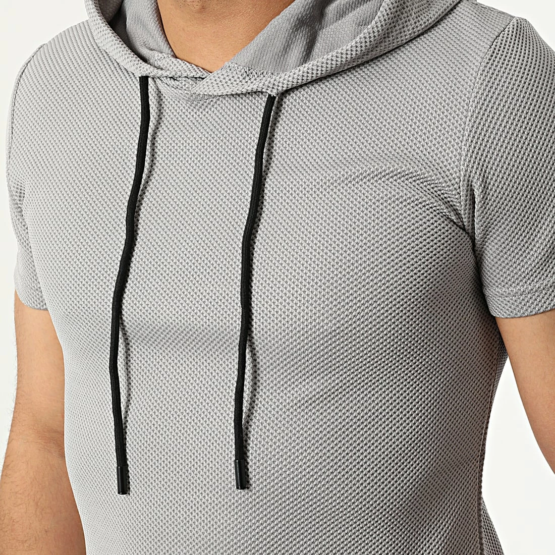 Meilleure affaire 🎁 Ensemble Tee 👚 Shirt Capuche Et Short Jogging PP66-DD66 Gris de John H 💯 4 Meilleure affaire 🎁 Ensemble Tee 👚 Shirt Capuche Et Short Jogging PP66-DD66 Gris de John H 💯 – Image 2